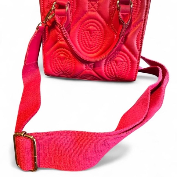 VALENTINO ORLANDI Mini Barbie Pink Quilted Vegan Leather Handbag Crossbody NWOT - Picture 8 of 8